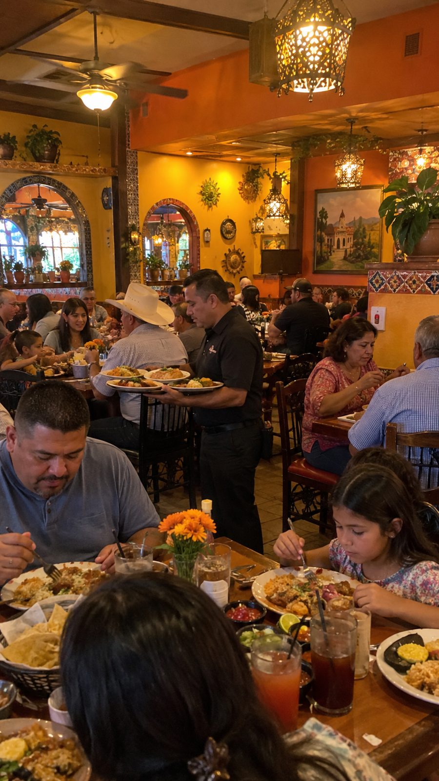 Un restaurante latino lleno de clientes